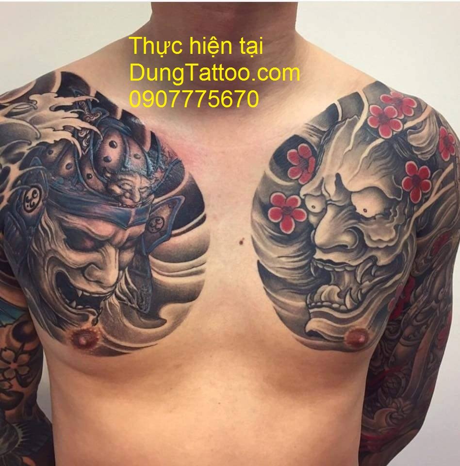 xăm hết hai cánh tay và ngực theo phong cách nhật  bạn nào thích liên hệ 0907775670