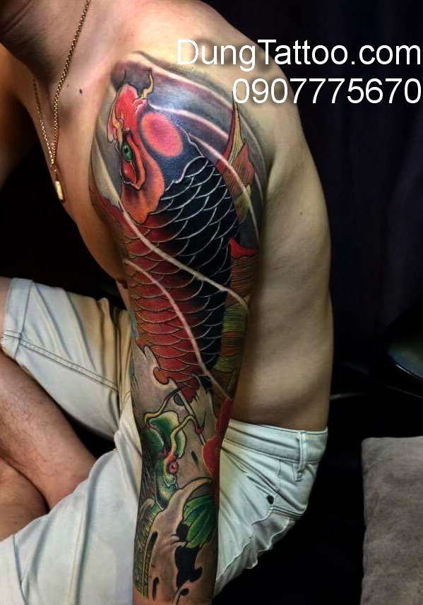 hinh xam dũng tattoo thuc hien canh tay